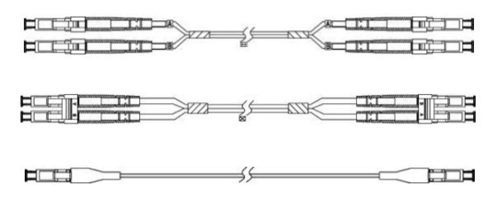 FTTH LC - LC SM DX Glass Fiber Optic Cable Patch Cord 1m 3m 5m Length