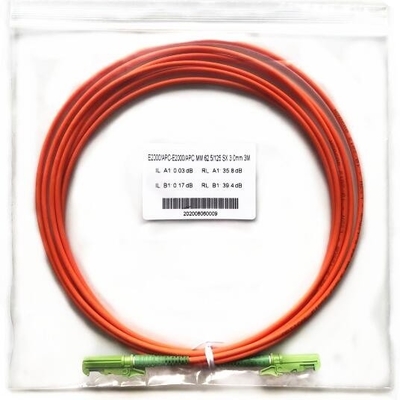 Distribution Fiber Optic Cable E2000 APC UPC  Pigtail Optical Fiber Cable